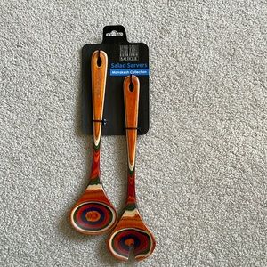 NEW Totally Bamboo Baltique Salad Servers - Marrakesh Collection